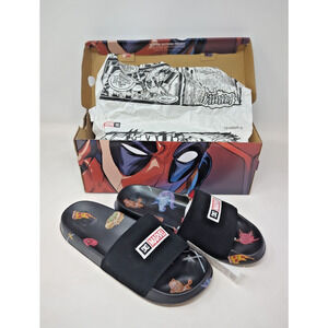 RARE DC Shoes Marvel Deadpool Collection Manual Skate slides Size 9 sandals